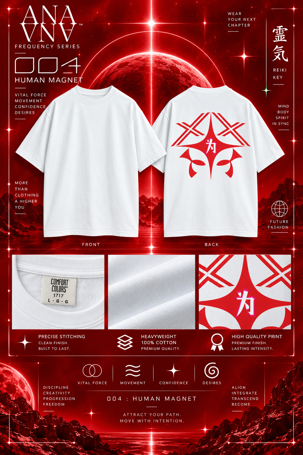 CODE 004 HUMAN MAGNET | Futuristic Gamer T-Shirt