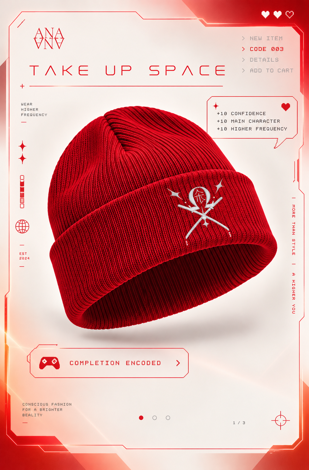 Digital Fashion Beanie | CODE 003 COMPLETION