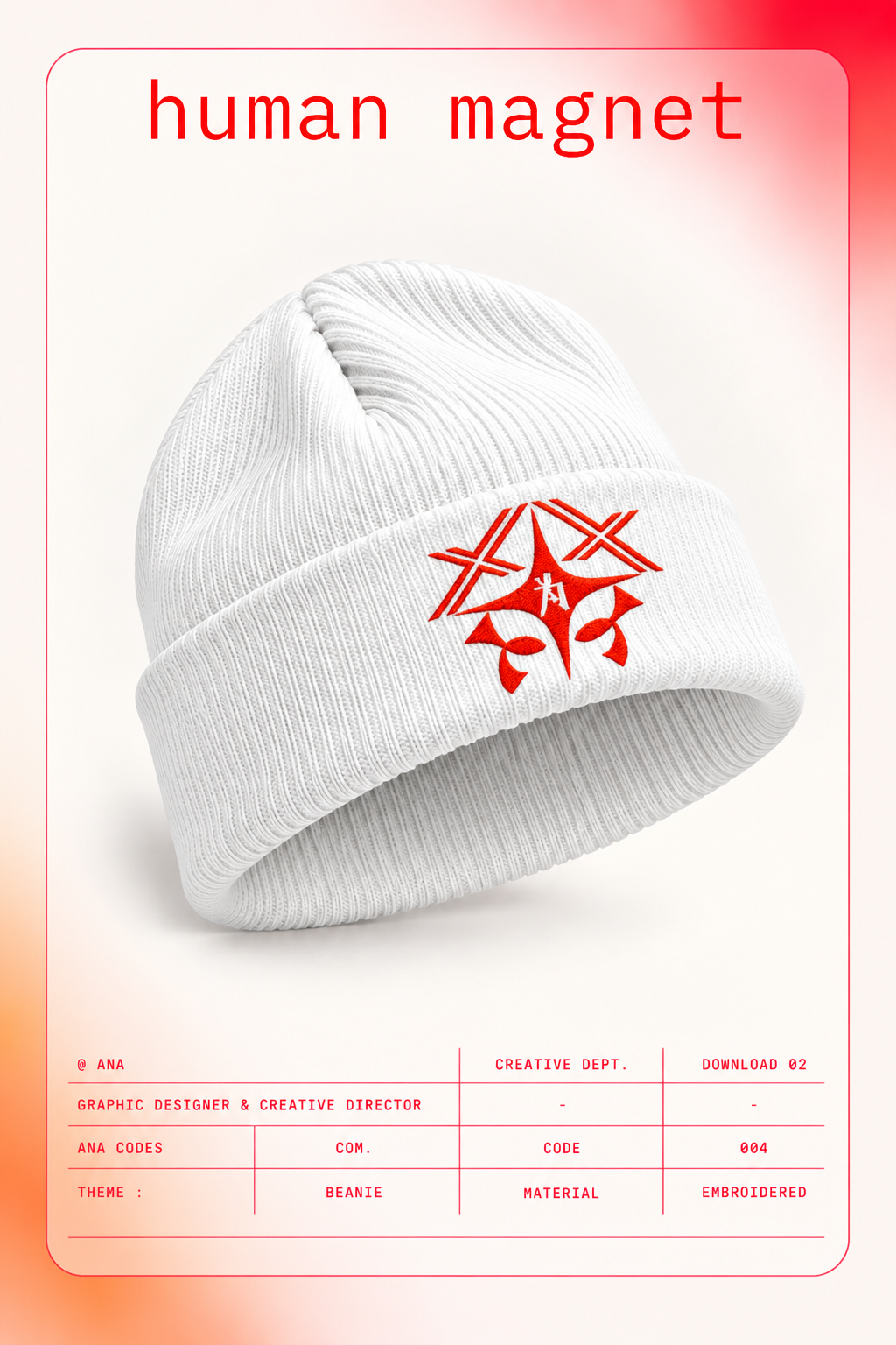 CyberWear Beanie | CODE 004 HUMAN MAGNET