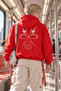 Red Techwear windbreaker | CODE 002 STRENGHT