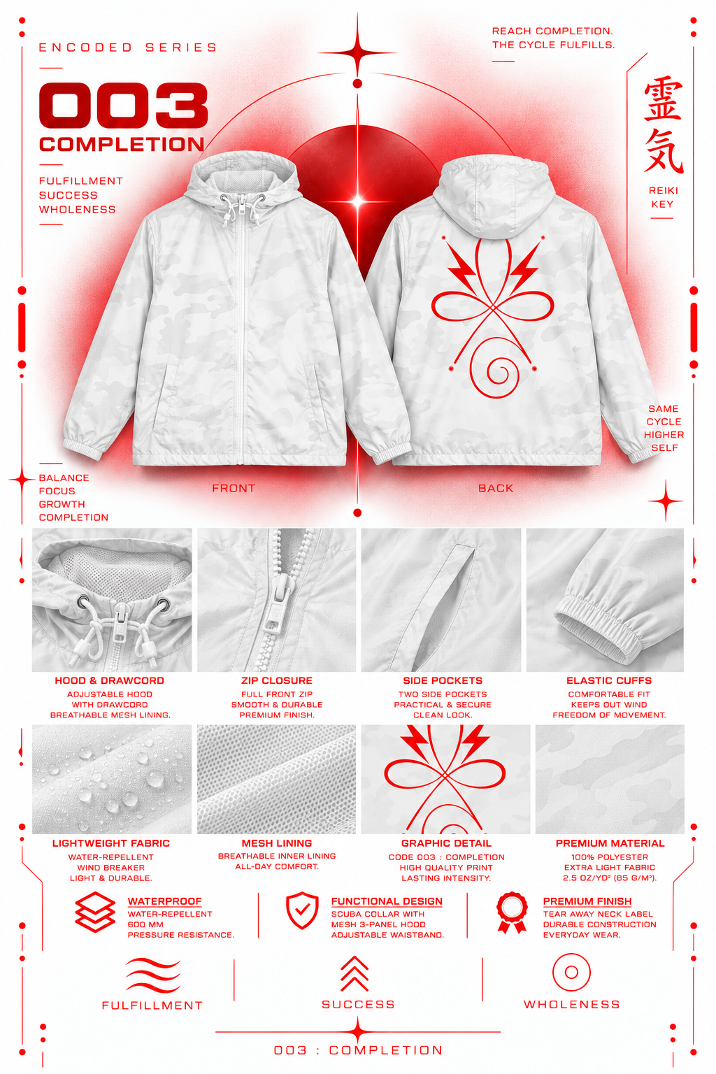 Colorful Cyber Windbreaker | CODE 003 COMPLETION