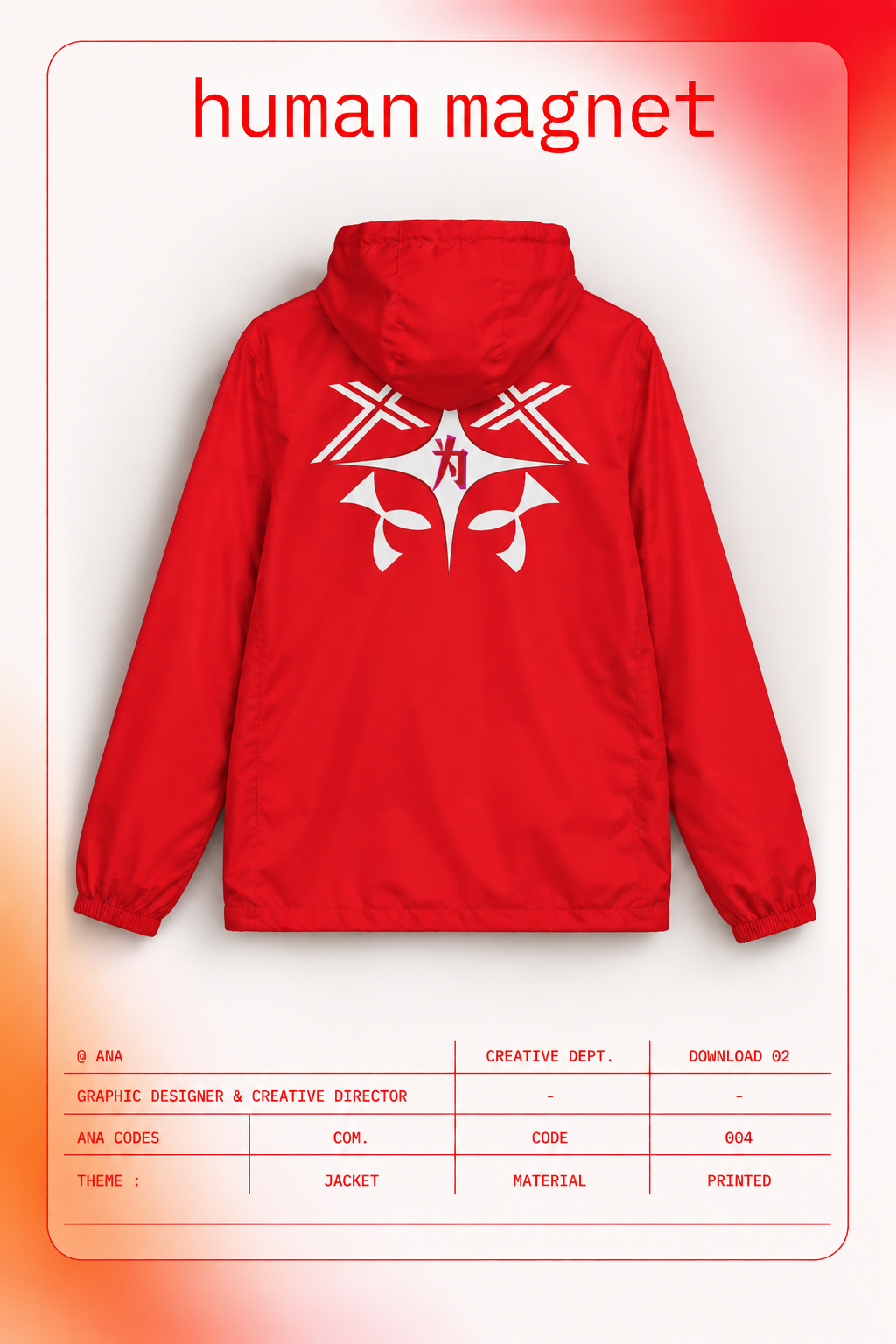 Full Zip Techwear windbreaker | CODE 004