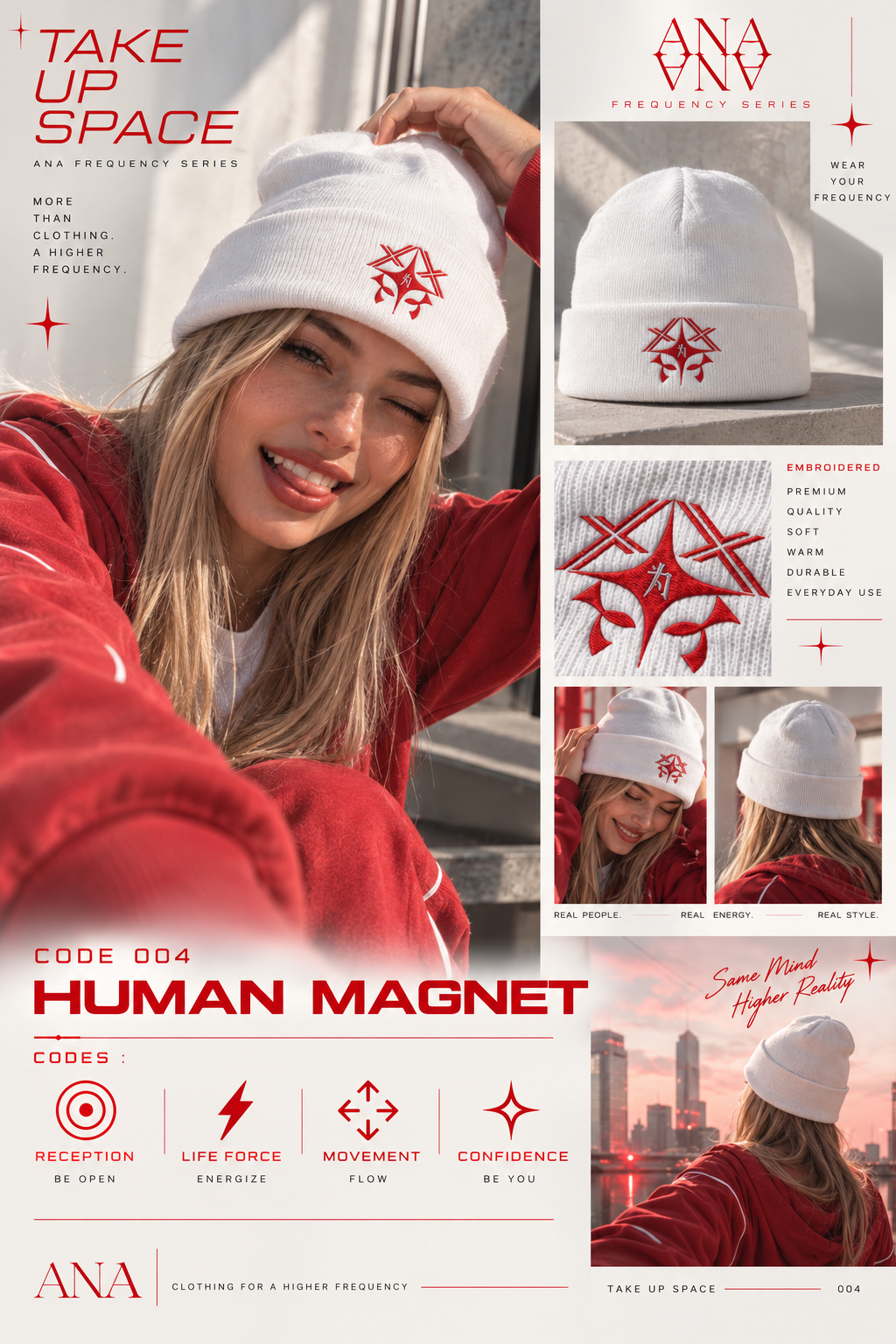 CyberWear Beanie | CODE 004 HUMAN MAGNET