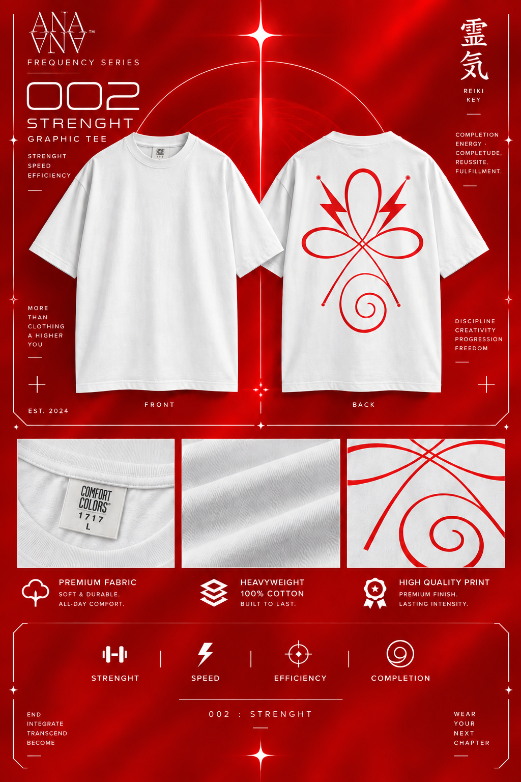 CODE 002 — STRENGHT | Gamer Girl Cyber Wear Tee