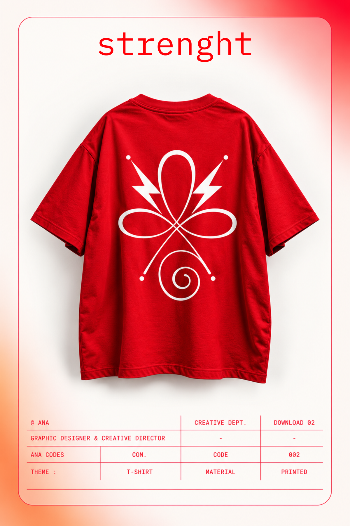 CODE 002 — STRENGHT | Gamer Girl Cyber Wear Tee
