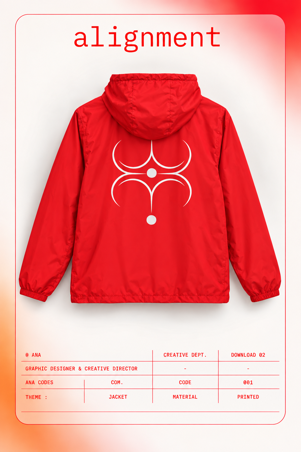 Windbreaker Gamer Jacket | CODE 001 ALIGNMENT