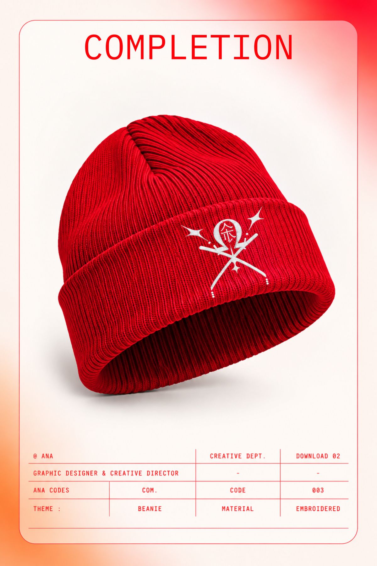 Digital Fashion Beanie | CODE 003 COMPLETION